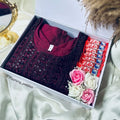 Elegant Ethnic Birthday Gift Box for Her – Kurti & Chocolate Hamper
