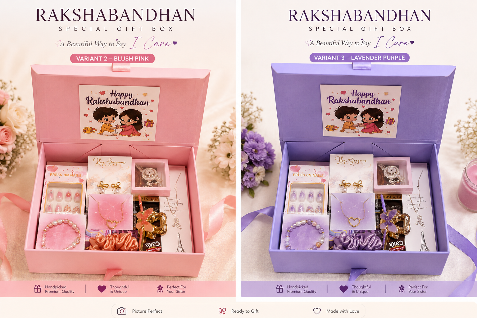 Premium Rakhi Gift Box for Sister | Raksha Bandhan Special Gift Hamper